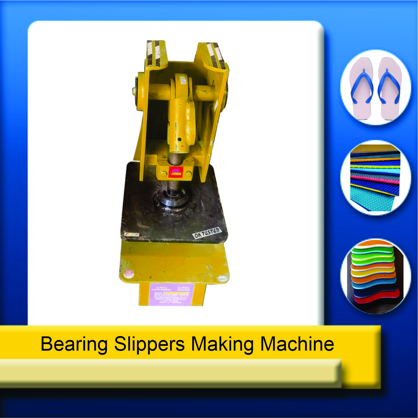 manual chappal making machine